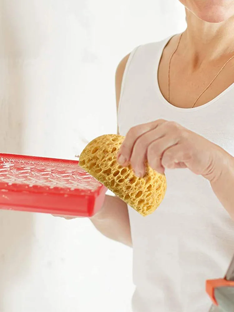 4PCS Knockdown Texture Sponge Ceiling Texture Patch Porous Sponge For Wall Texture Repair Drywall Texture Sponge Orange Peel