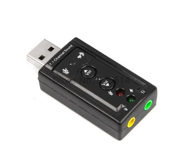 Доставка через dhl или ems 200 шт. USB в 3D Аудио адаптер для звуковой карты 7 1 каналов