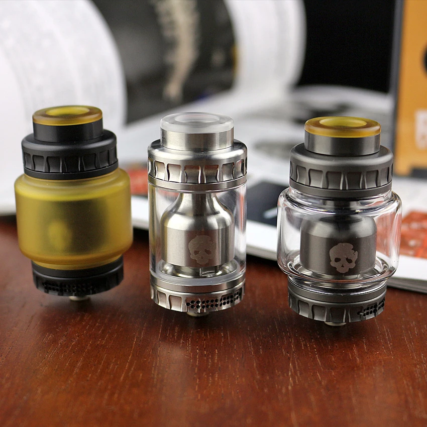 Dovpo Blotto RTA распылитель с 2/6 мл стеклянный пузырьковый/ULTEM пузырьковый бак 510 резьба 26 мм Диаметр Vape Танк против Dead Rabbit RTA