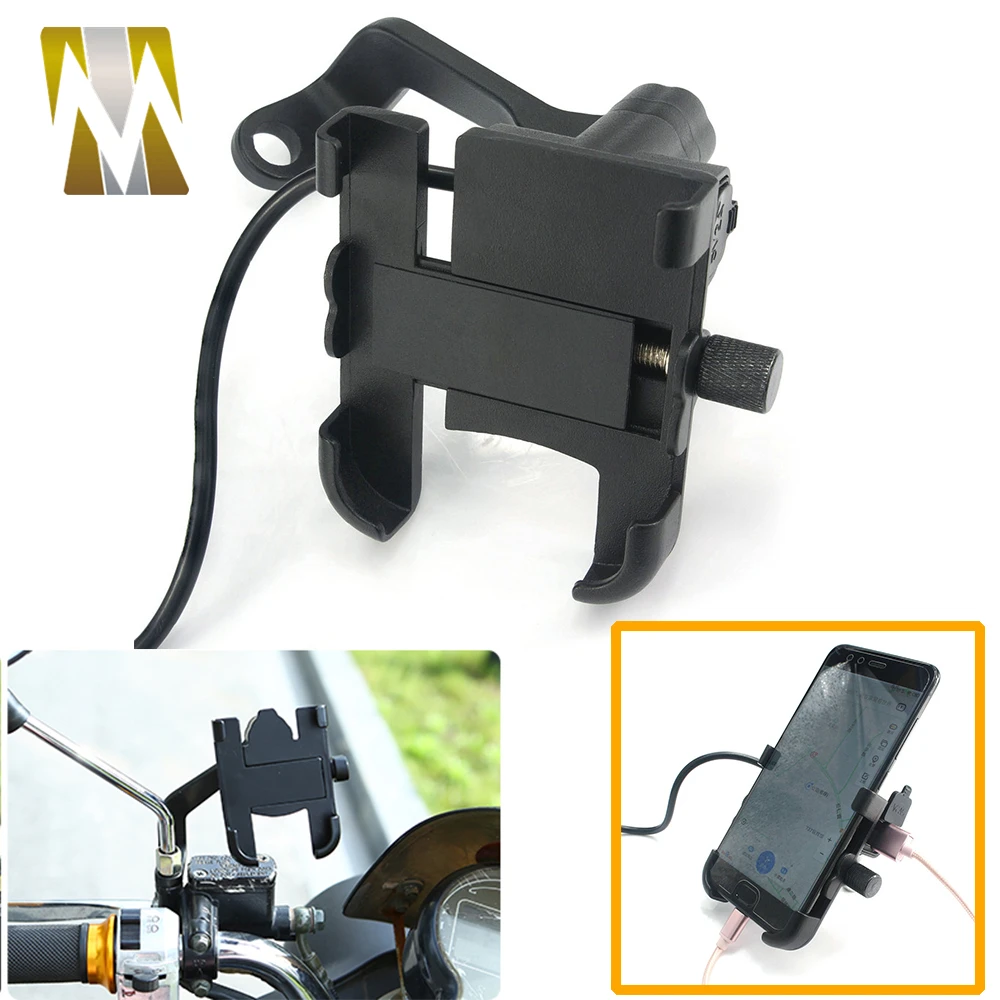 

USB GPS Navigation Mount Holder 360 Degree Adjustable Mobilephone Holder Bike Motorcycle part Phone Smartphone With Mount Holder