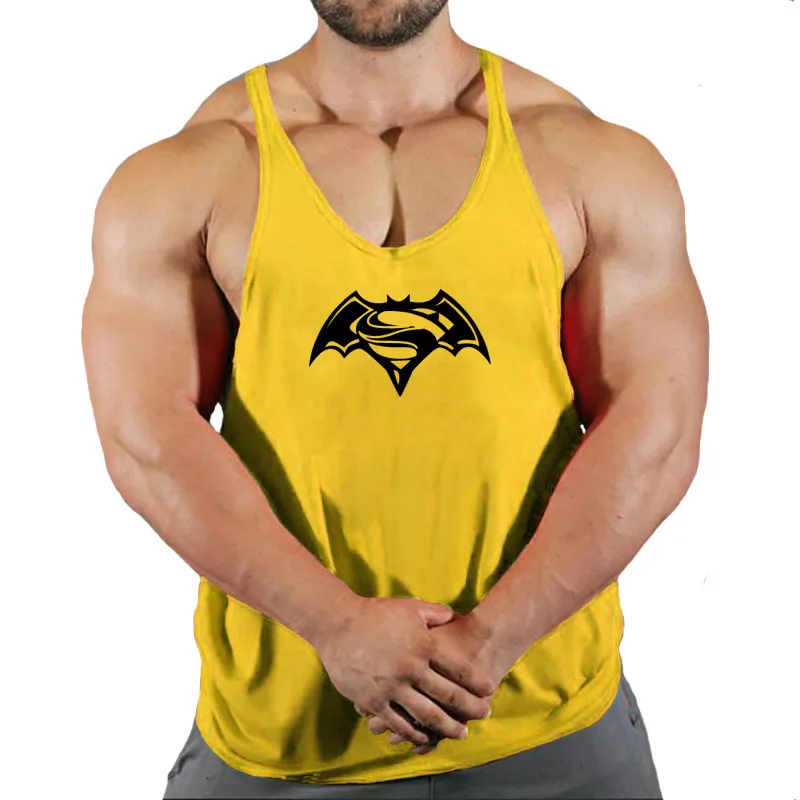 

2021 Cotton Gyms Workout Sleeveless Shirt sports Tank Top Men Bodybuilding Fitness Clothing T-shirt Men Running Vest