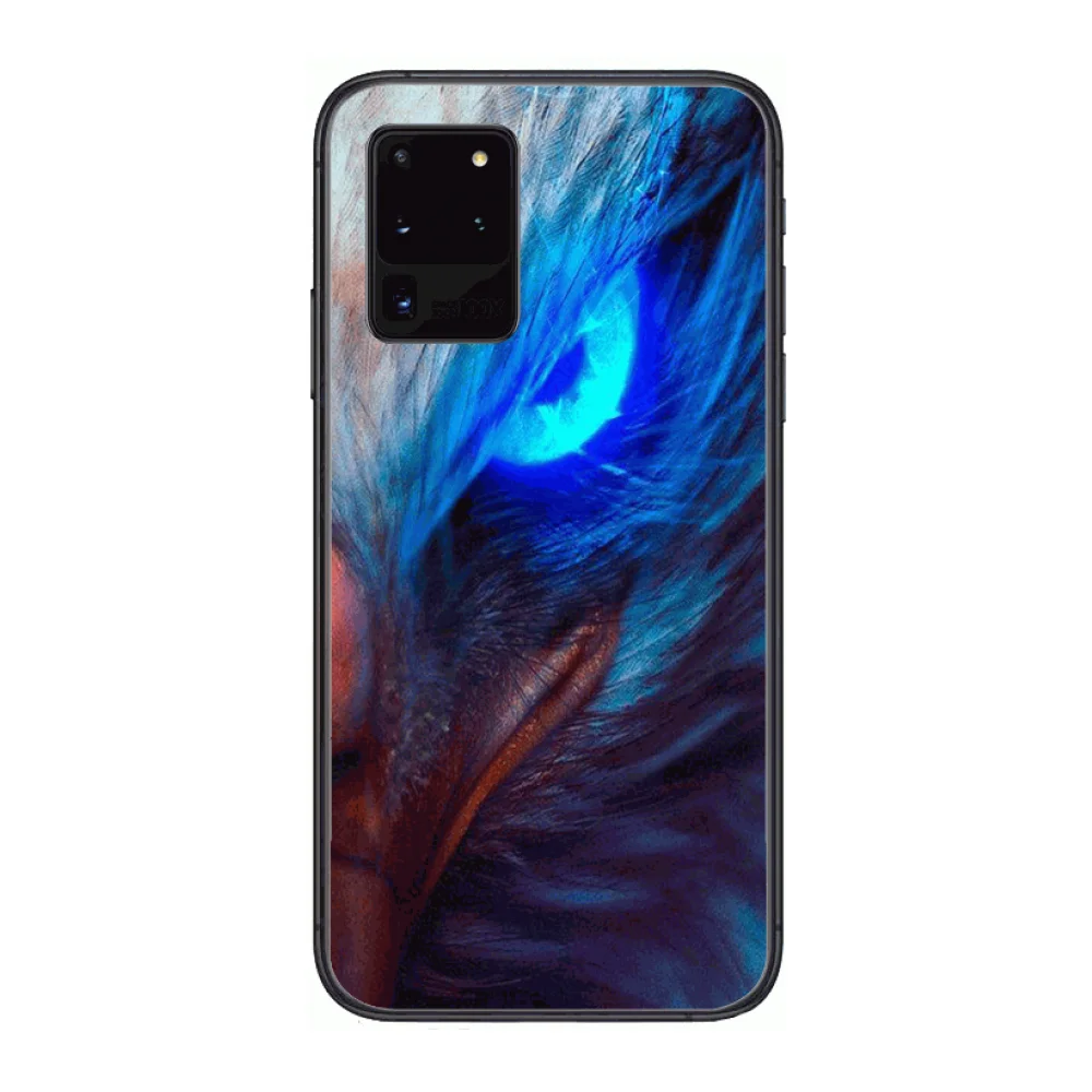 

Eagle Boutique HD Phone cover hull For SamSung Galaxy S 6 7 8 9 10 20 Plus Edge E 5G Lite Ultra black soft bumper