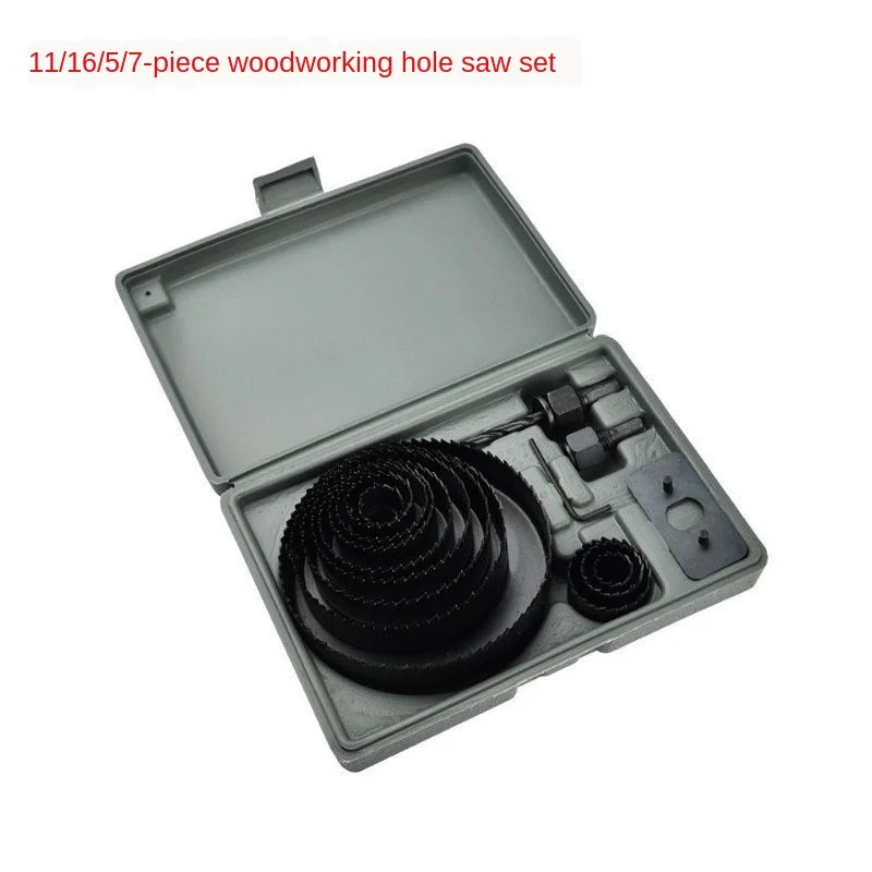 

Горячие 11 шт. DIY кольцевая пила для резки набор комплект 19-64 мм дерева лист металлических сплавов дерева листового металла сплавы инструмент...