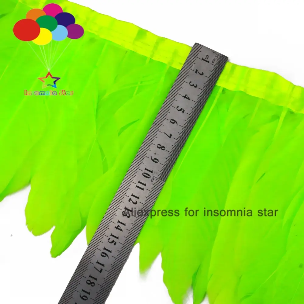 2 шт./упаковка отделка из гусиного пера и сатина с бахромой ширина 6 8 дюймов/15 20