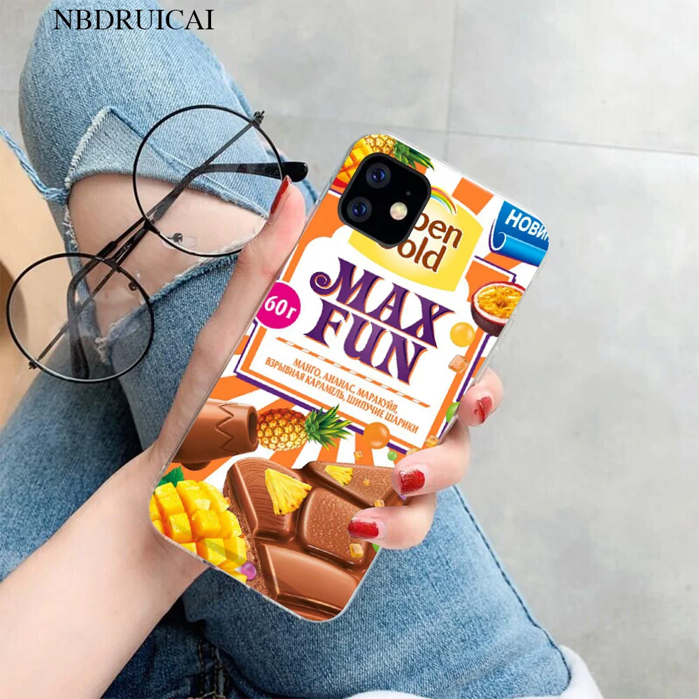 

NBDRUICAI Chocolate Customer High Quality Phone Case for iPhone 11 pro XS MAX 8 7 6 6S Plus X 5S SE XR case