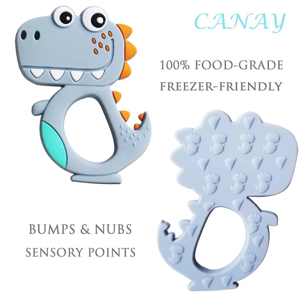 Мягкий силиконовый чехол с изображением динозавров для маленьких небольшой