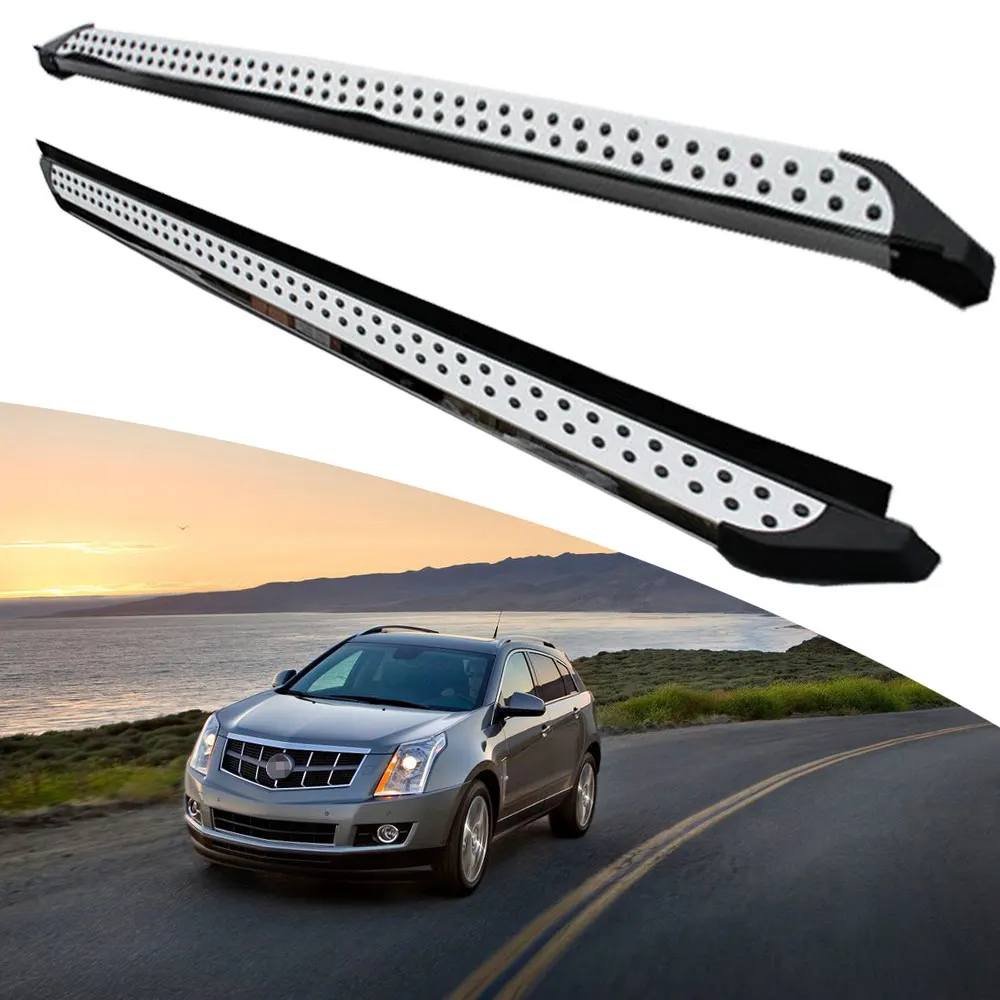 

KINGCHER Fit For Cadillac SRX 2010-2015 Running Boards Side Step Nerf Bar Aluminium