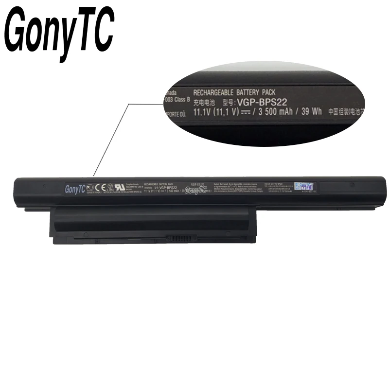 VGP-BPS22 11,1 V 3500mah 39wh VGP-BPS22A аккумулятор для sony VPC-E1Z1 VPC-EA12EA/BI VPC-EA15FA/B VPC-EA16E Прямая поставка