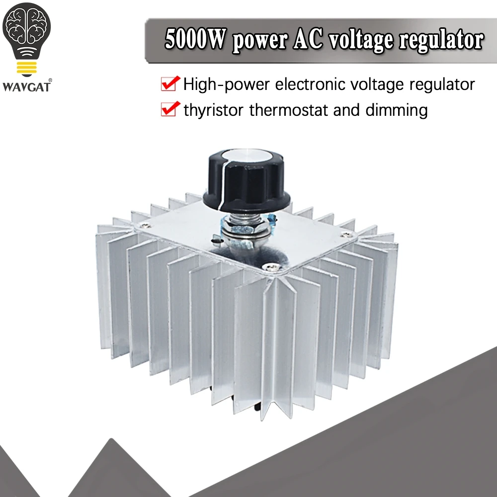 Переменный ток 220 В 5000 Вт SCR ШИМ контроллер скорости двигателя светильник диммеры