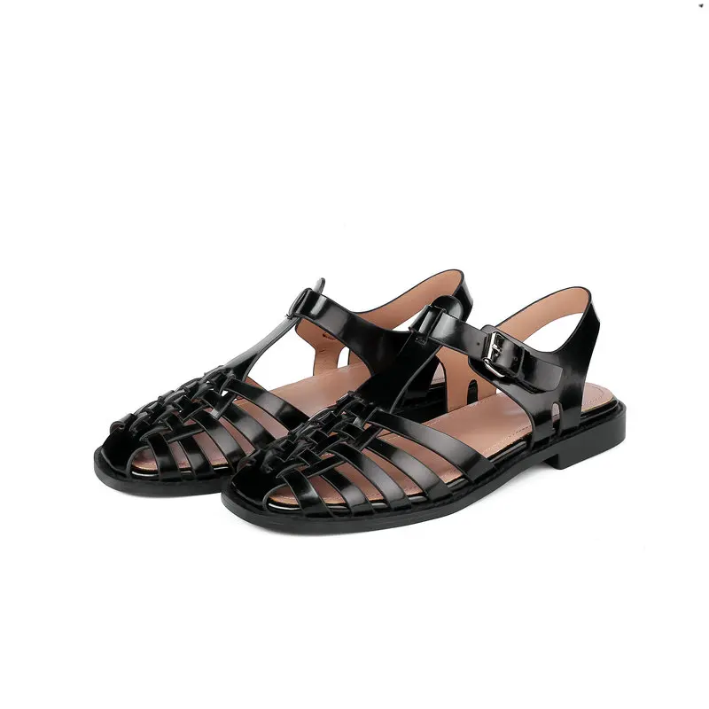 

Fashion Low Heels 2021 Summer Newest Buttoned Sandals Vintage Thick Heels Pumps Women Wedding Office Lady Shoes Woman Heels