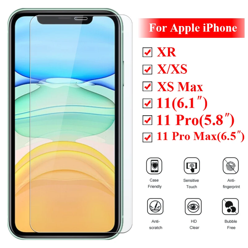 Защита экрана для iphone 11 Pro Max закаленное стекло на iphone x X Xs Max защитный XR бронированный 11Pro iphone 11 Xsmax 11Max 10XS