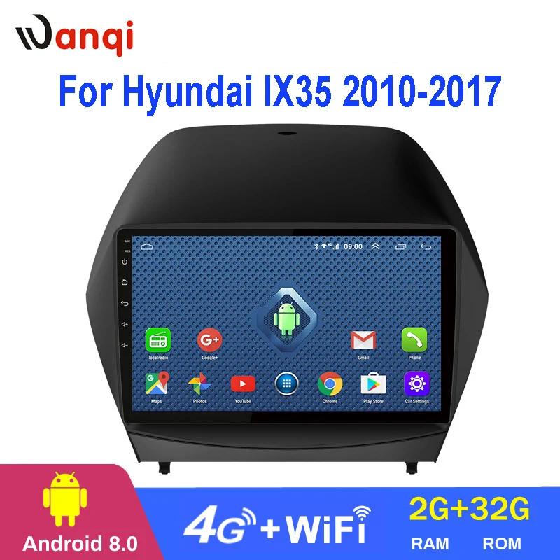 Автомагнитола для Hyundai IX35 10 0 2010 мультимедийный DVD плеер с поддержкой swc bluetooth Wi Fi 9