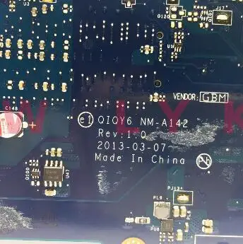 QIQY6 NM-A142 материнская плата для ноутбука lenovo Y500 ноутбук PGA989 GPU GT750M 2G DDR3 100% тесты