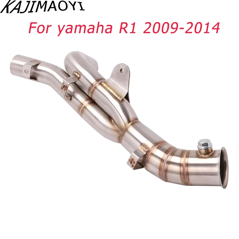 KAJIMAOYI скольжения на мотоцикл выхлопной трубы из нержавеющей стали для Yamaha R1 2009 2010 2011 2012 2013 лет