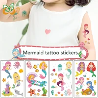 kawaii mermaid tattoo stickers party princess kids cartoon stationery cute sticker