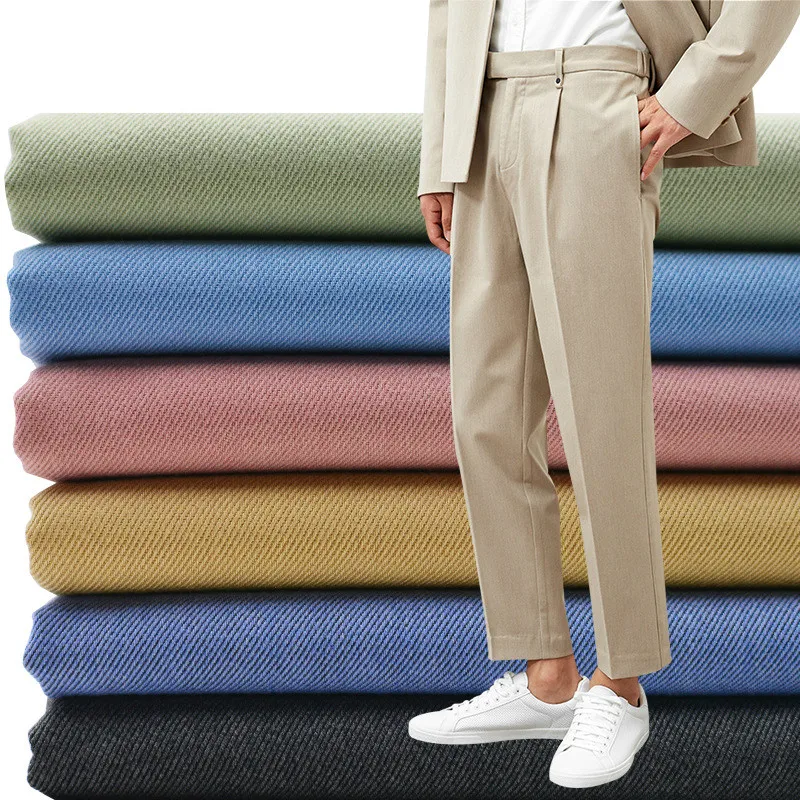 100 см длинный однотонный полиэстровый твил легкая растягивающаяся ткань из