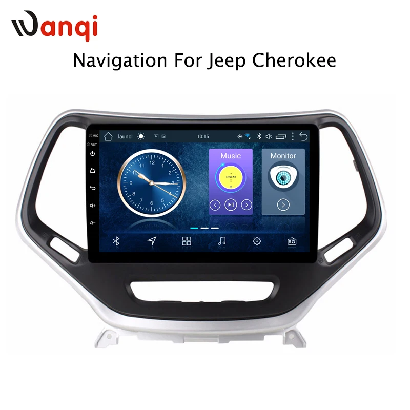 9 дюймов Android 8 1 для JEEP Cherokee 2015 2018 автомобильный DVD GPS навигация Радио Аудио Видео