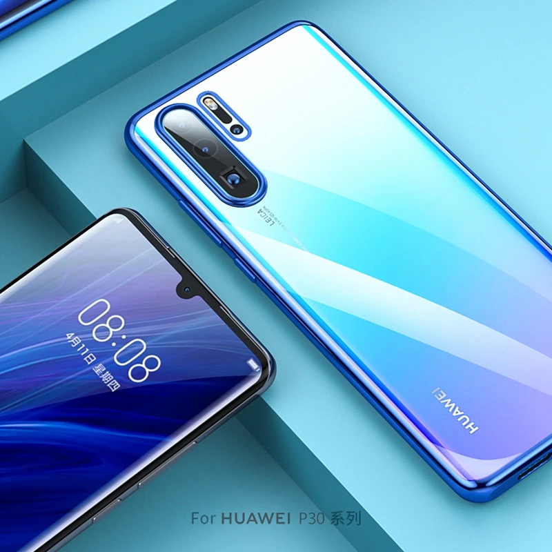 P Smart Z Plus Мягкий силиконовый прозрачный 3D лазерный чехол с покрытием для huawei P30 Pro P20 mate 20 lite Ультратонкий чехол для телефона