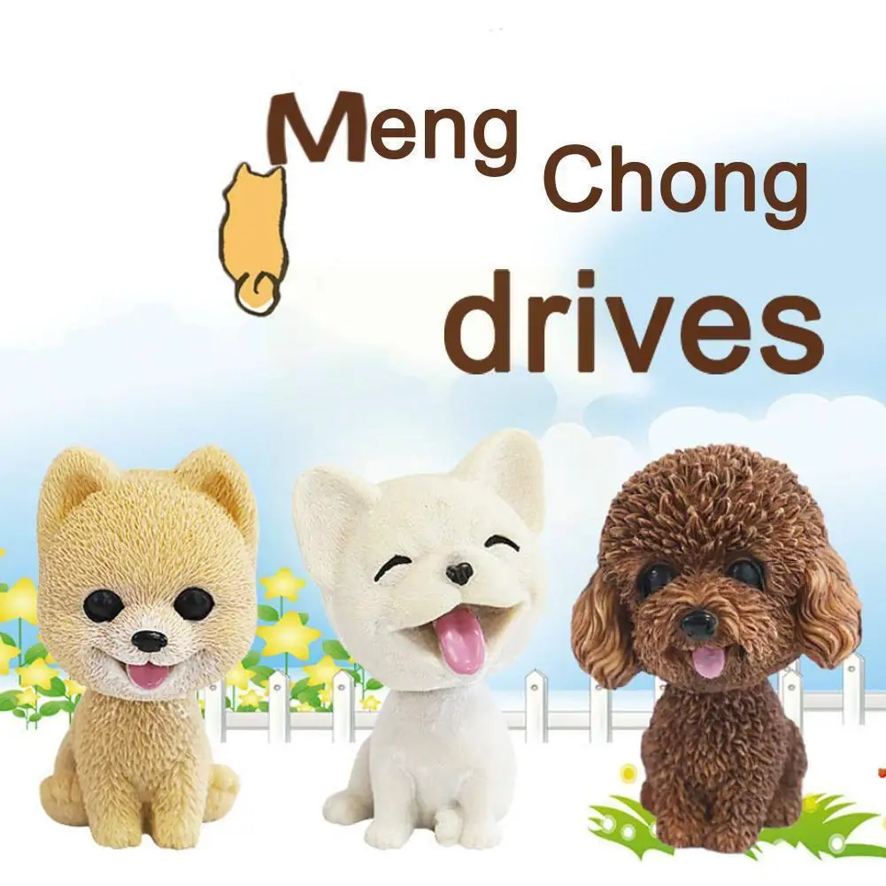 

Cute Shaking Head Dog Car Ornaments Automobile Dashboard Dolls Puppy Decor Home Interior Auto Simulation Decoration Accesso T6A7