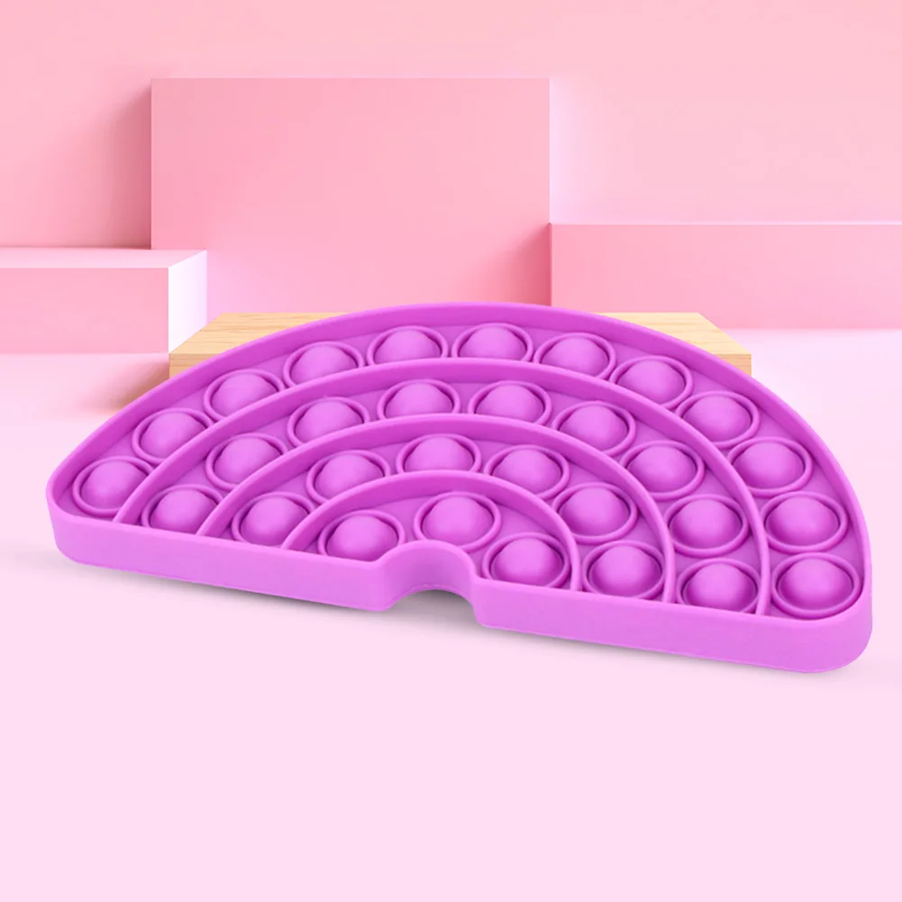 

Pressure Reduction Fun Creative Gifts Silicone Semicircle Push Bubble Fidget Sensory Stress Relief Hand Squeeze Toy