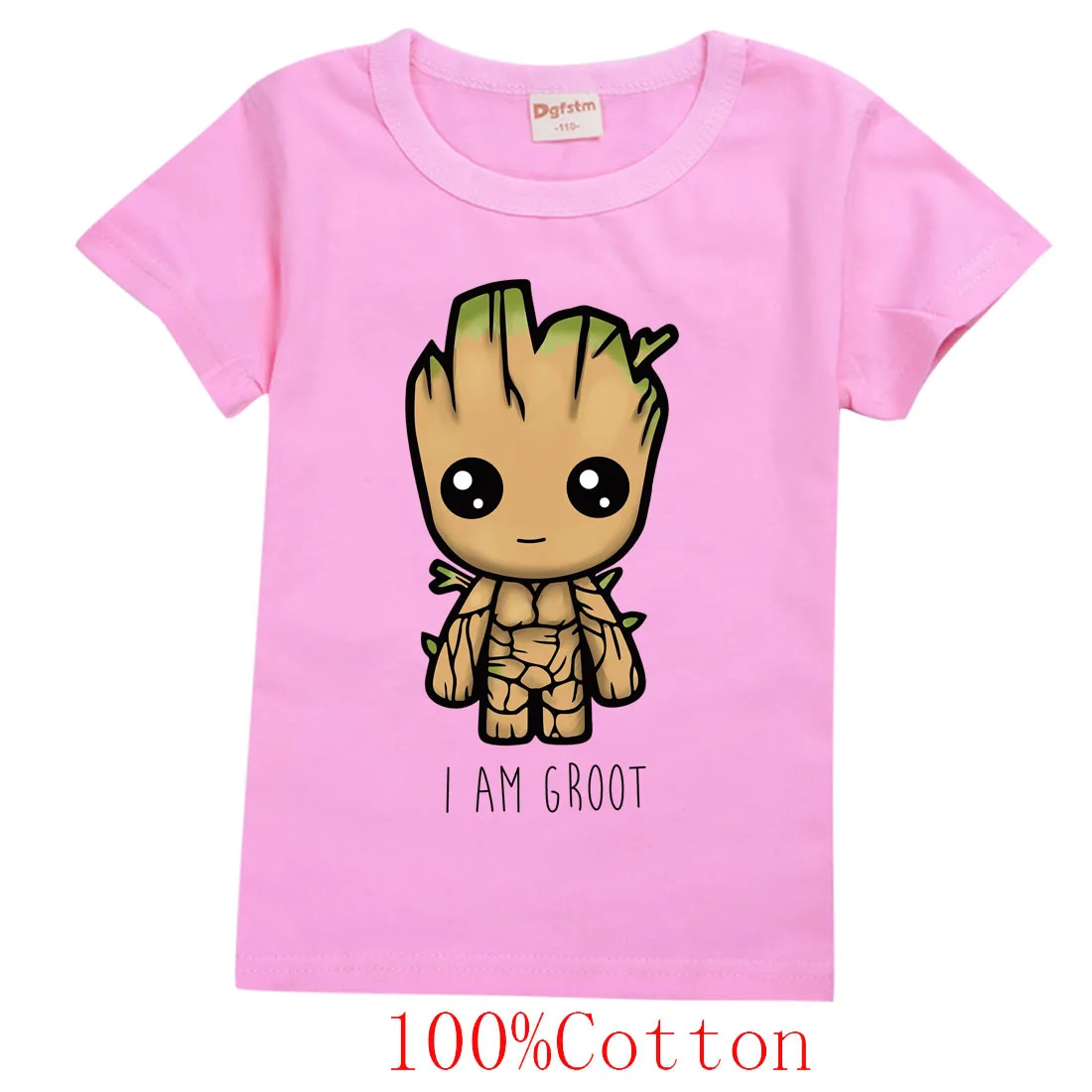 

Toddler Summer Boys Cartoon baby I am Groot t-shirt 3D Printed Girls Streetwear Children Kids Clothes Baby Funny O-Neck Tshirt