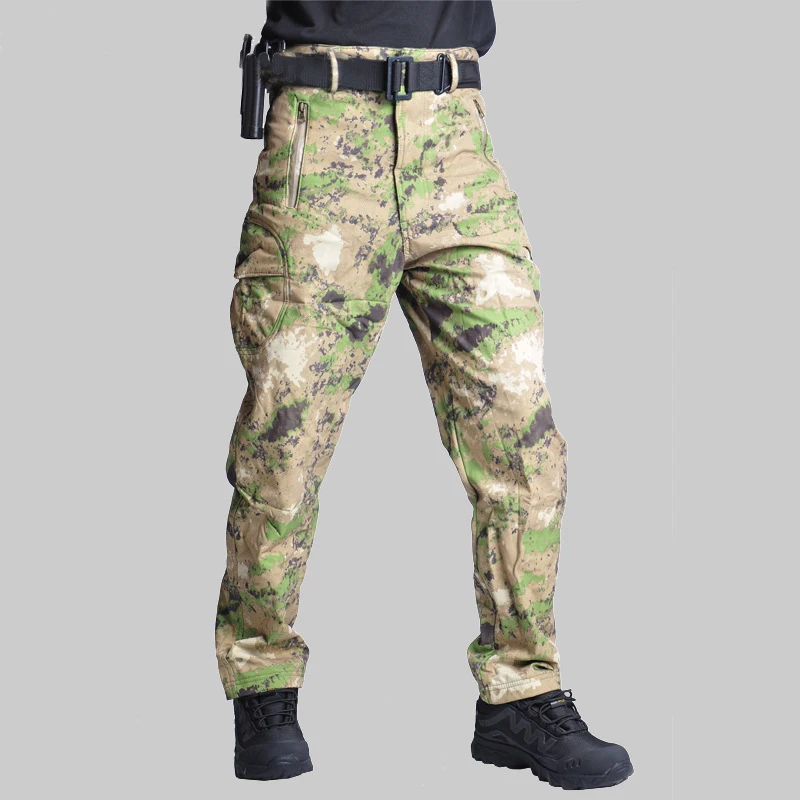 Мужские камуфляжные штаны водонепроницаемые ветрозащитные Походные для