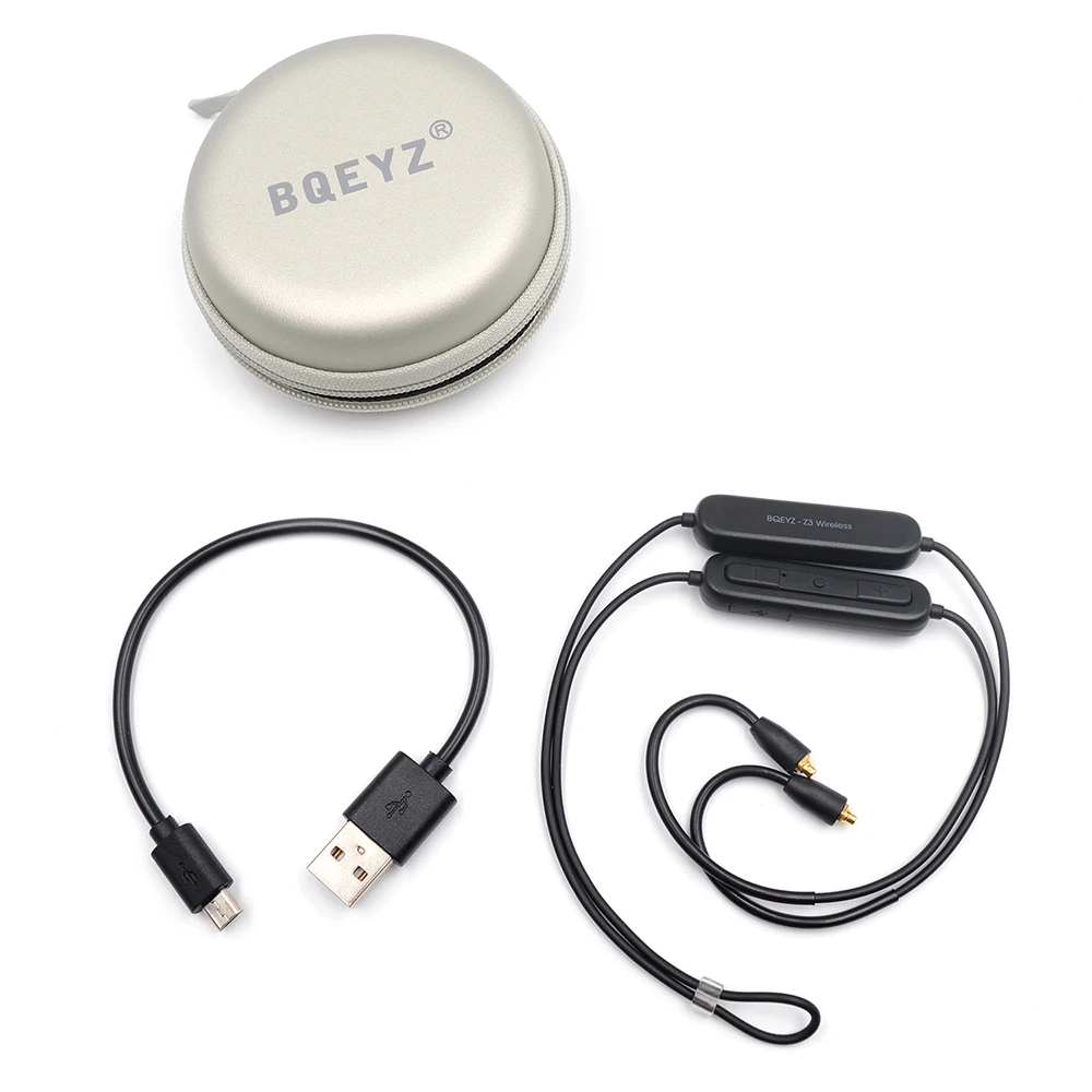 BQEYZ 2Pin 0,78 мм MMCX Bluetooth 5,0 Сменный кабель для наушников AptX-HD беспроводной HiFi наушники съемный кабель