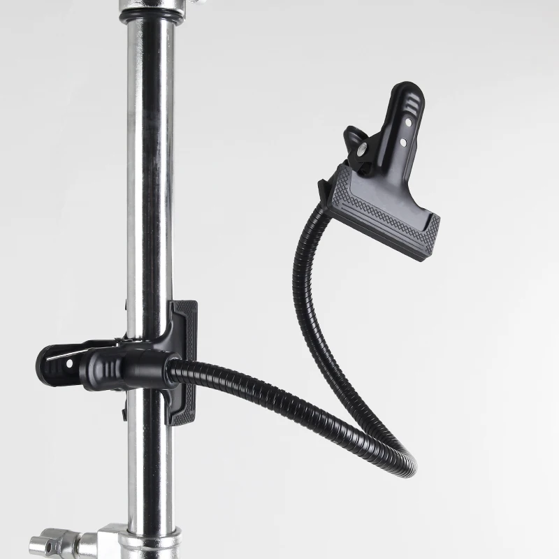 Многофункциональный металлический Супер зажим с гусиной шеей для держателя фона