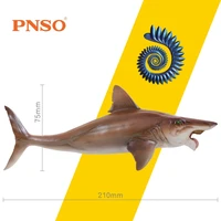 pnso helicoprion shark sea life classic toys for children boys ancient animal figure model movable jaw