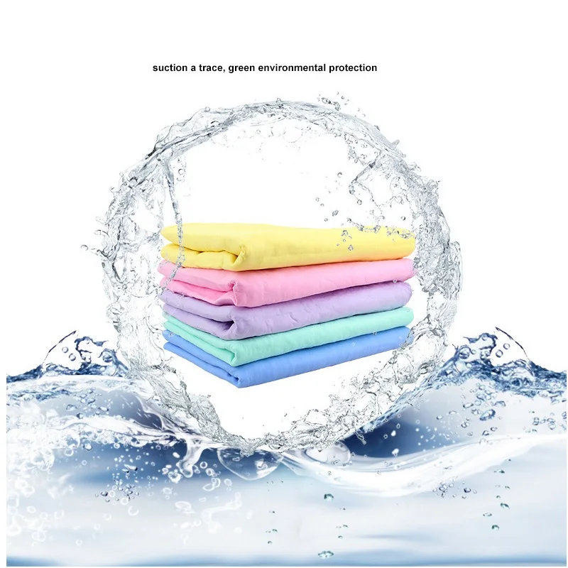 

Random Color Auto Care Suede PVA Deerskin Chamois Towels Car Cleaning Cham Towel Wash Sponge Super absorbent Car Washing Towel