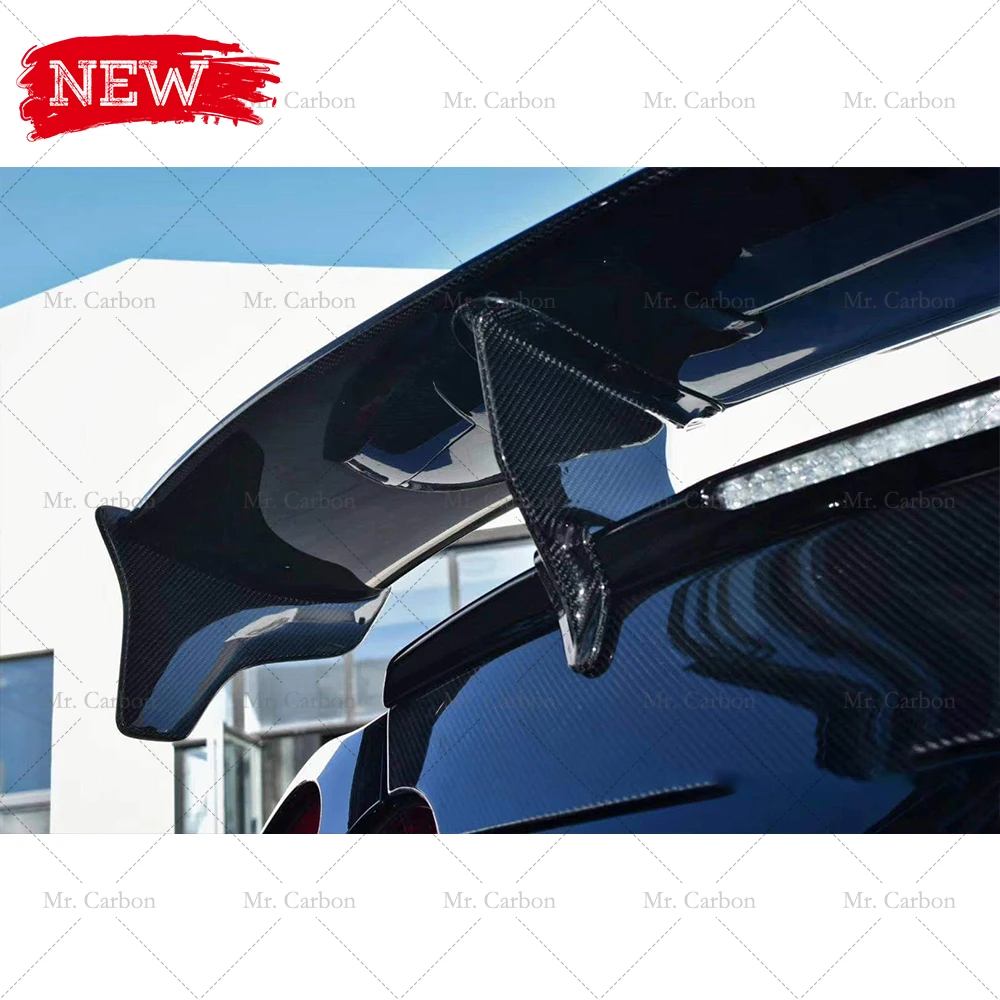FOR NISSAN R35 GTR TOP SECRET STYLE CARBON FIBER ST2 SPOILER TRIM BODY KIT TUNING PART GT-R GT WING LIP RACING | Автомобили и