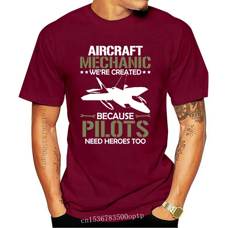 

New Personalized Aircraft Mechanic Tshirt For Womens 100% Cotton Graphic Boy Girl Tshirts Classic Solid Color Camisas Shirt
