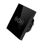 EUUK Стандартный светодиодный светильник сенсорный выключатель Стекло Панель дома Сенсор диммер настенный сенсорный выключатель Экран сенсорный светильник выключатель 1 ряд 1 способ 220V