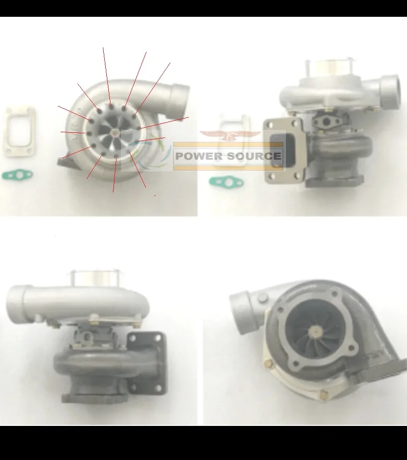 Универсальный турбокомпрессор GT35 с защитой от перенапряжения GT3582 1 корпус