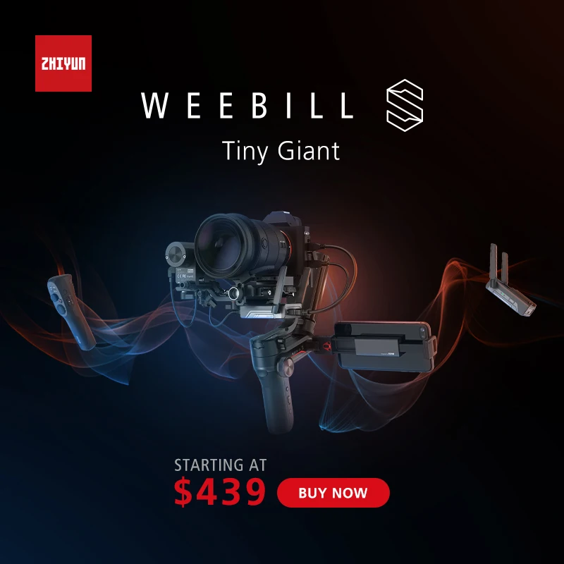 Zhiyun weeball S 3-осевой карданный Стабилизатор Для беззеркальных и DSLR камер таких как