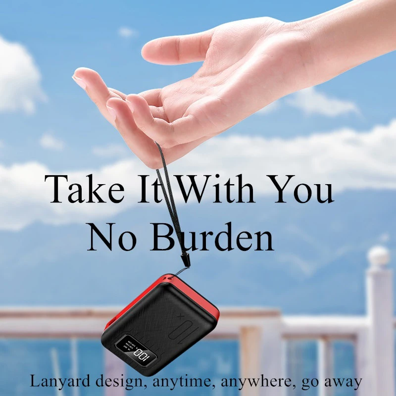 mini power bank 20000mah portable charger cell phone powerbank quick charge external battery for xiaomi iphone sansung powerbank free global shipping