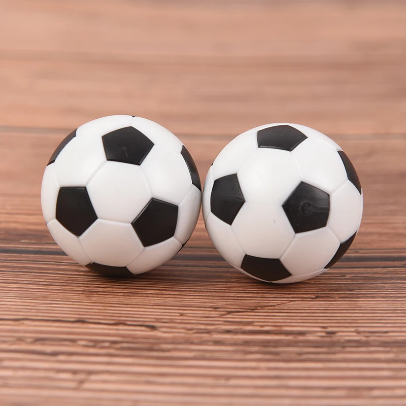 

2Pcs Black and White Environmentally Friendly Resin Foosball Table Soccer Table Ball Football Balls Baby Foot Fussball 32mm