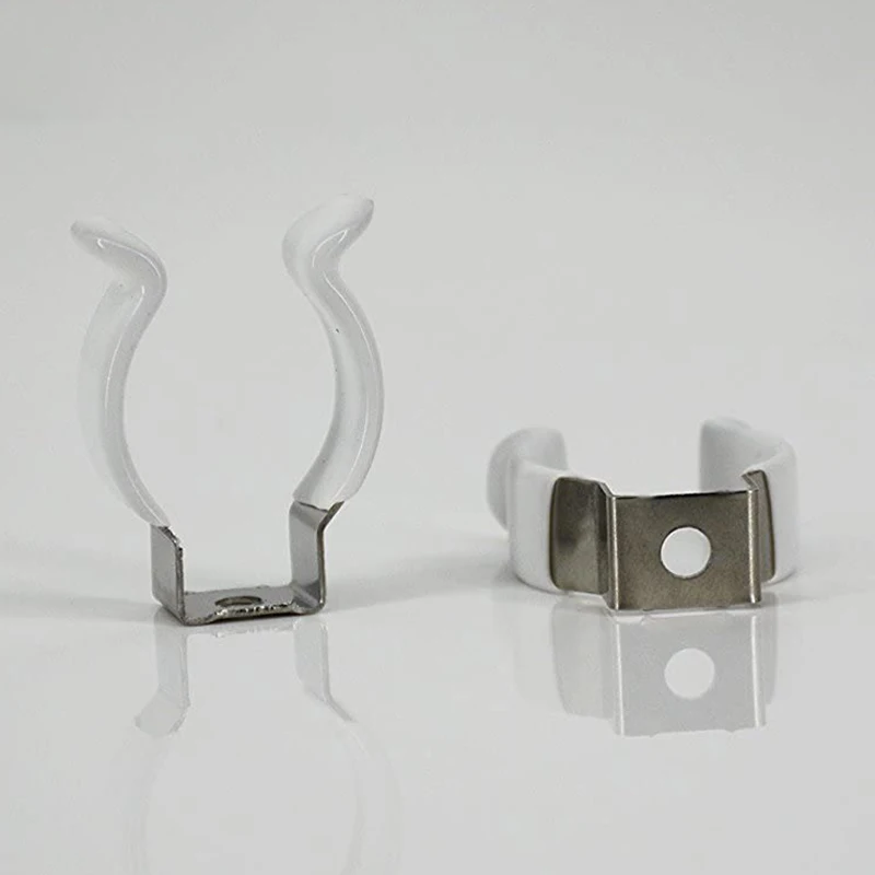 50-Pack T8 U Clips Holder Bracket for 8FT LED Light Bulbs Fluorescent Tube Replacement Mounting Accessories | Обустройство дома