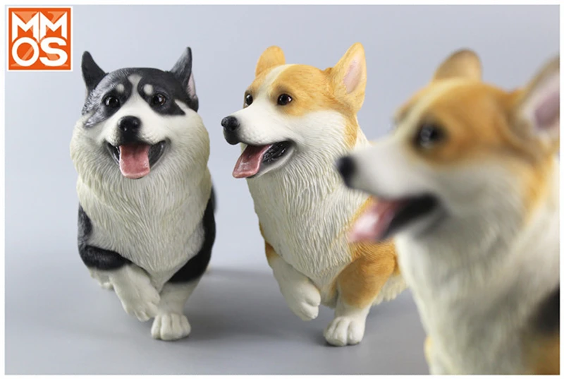 XMMOS 1/6 Welsh Corgi Pembroke Dog Pet Puppy Figure Animal Model Toys Decor Desktop Ornaments for Children Adults Kids Xmas Gift |