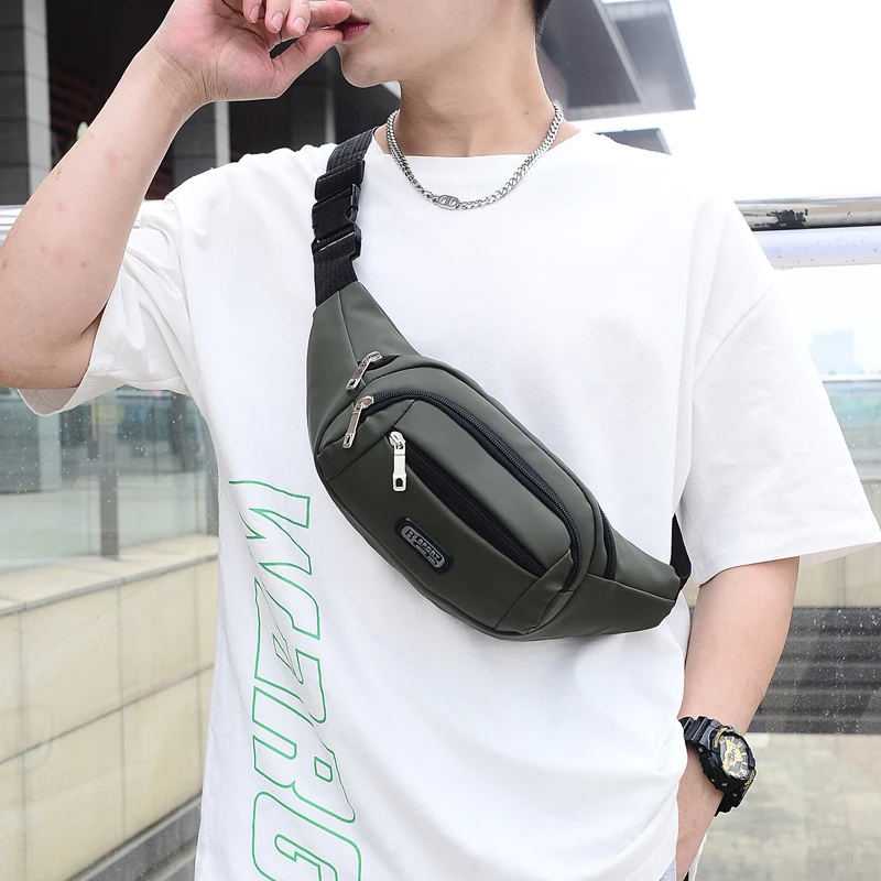 

Fashion Multi-pock Men Waist Bag High Quality Durable Waterproof Oxford Men Waist Pack Men's Outdoor Chest Bag Crossbody Bag