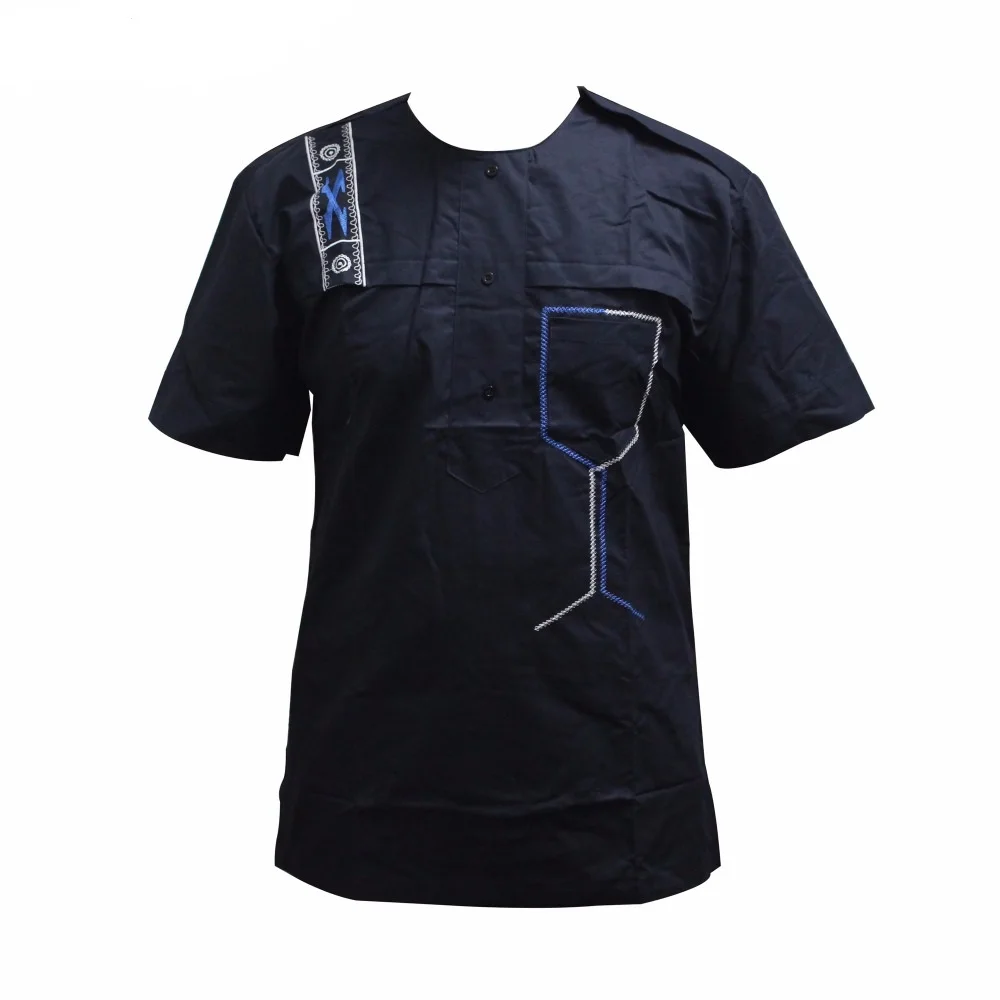 Африканская футболка Дашики новый дизайн мусульманские топы с вышивкой карманы