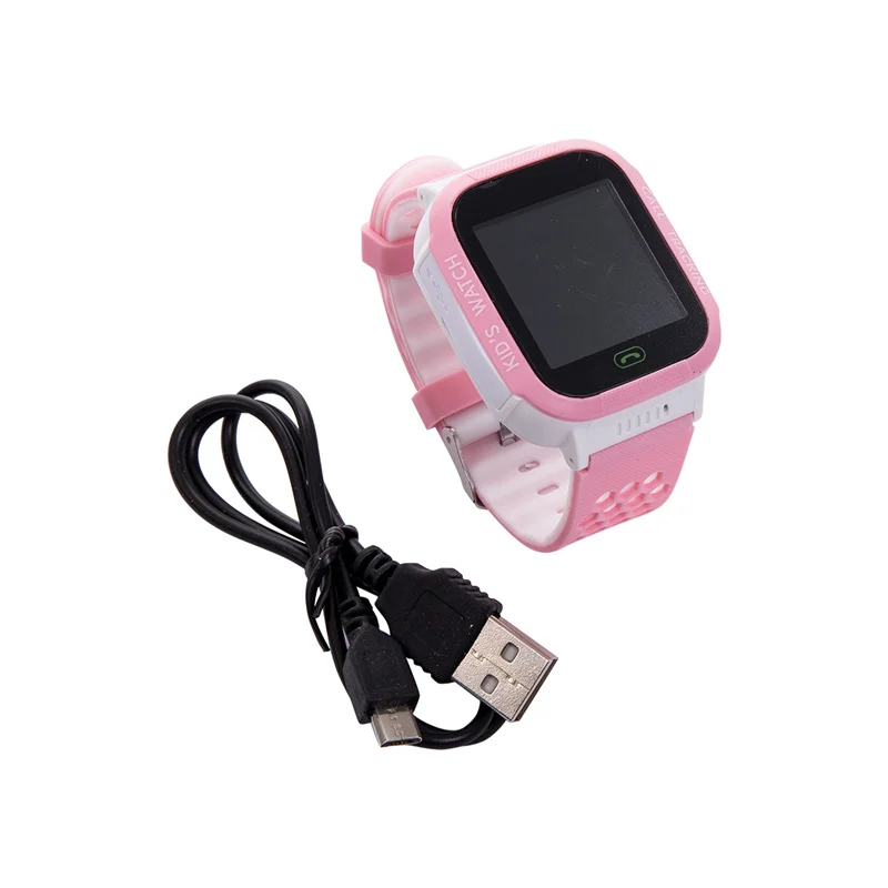 White Pink Хит, Детские умные часы, анти-потеря, детский безопасный gps трекер, SOS Вызов, GSM, подходят для Android IOS, Детские Безопасные умные часы, дропшиппинг - Цвет: White Pink