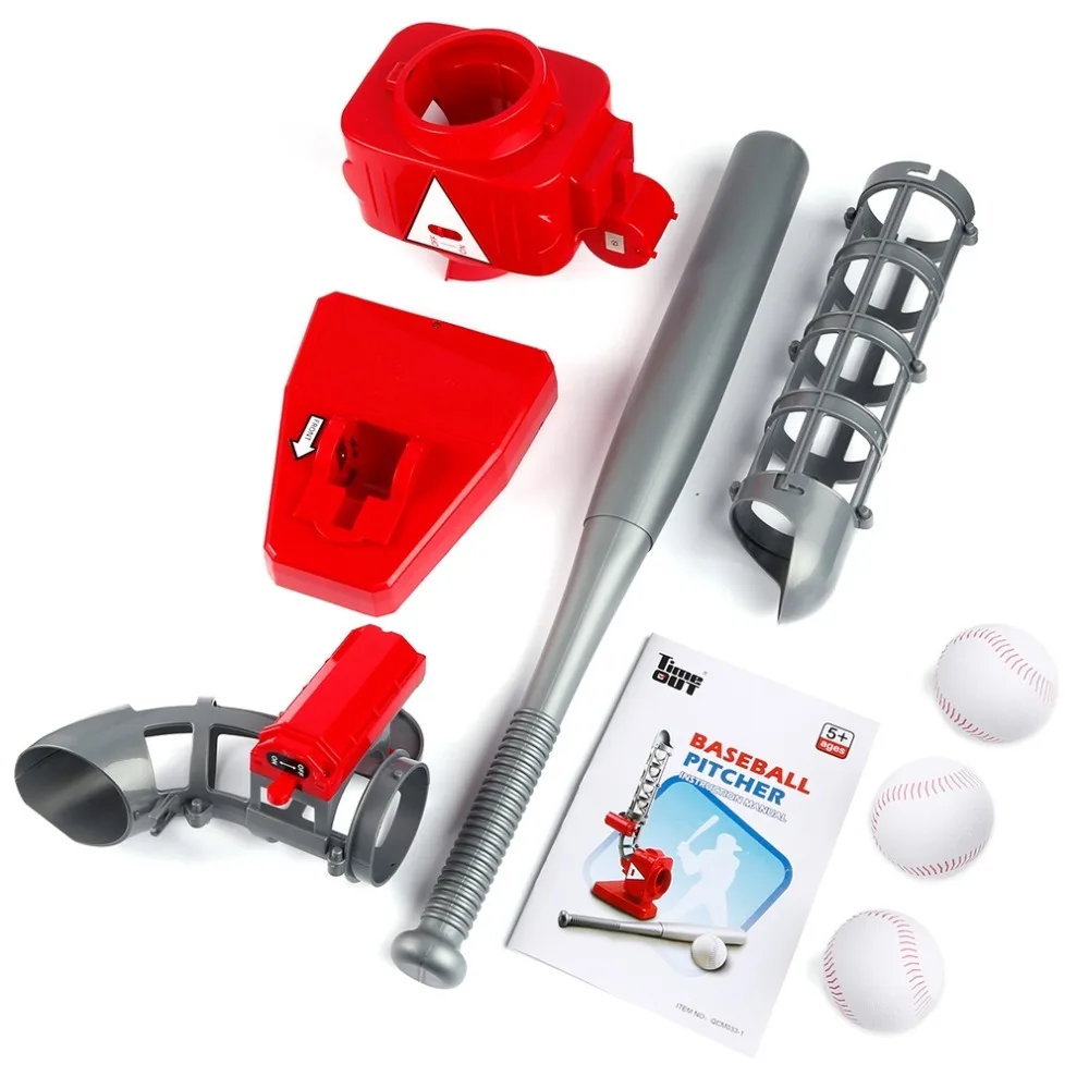 Бейсбольная автоматическая машина запуск сервировочной машины версия батареи