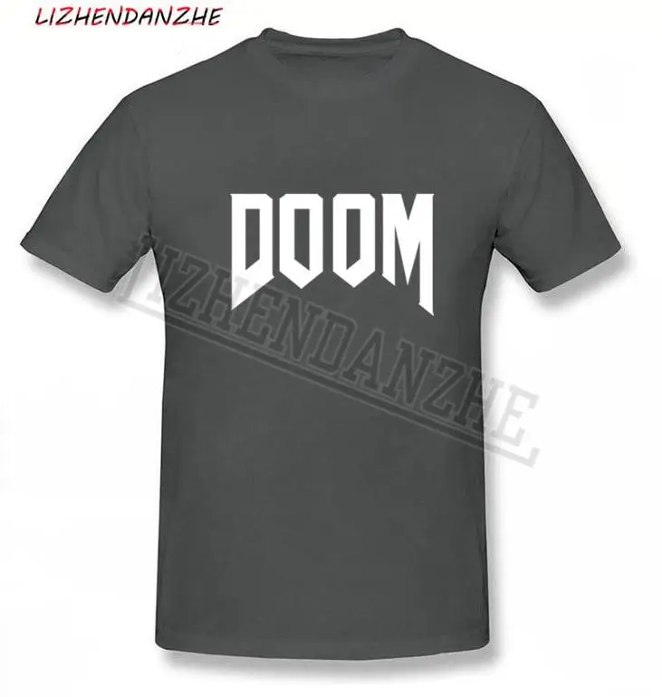 Фото Летняя новая брендовая модная футболка Doom Мужская неофициальная из 100% хлопка для Летняя новая брендовая модная футболка Doom Мужская неофициальная из 100% хлопка для