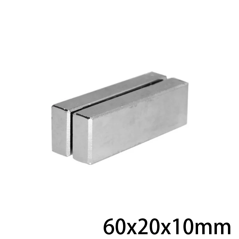 Супермощная неодимовая магнитная полоса размеры 60x20x10 мм 1 ~ 5 шт. 60*20*10 |