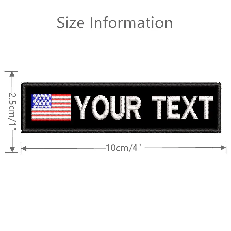 Нашивки с именем на заказ американский флаг для одежды Униформа шляпа армейские
