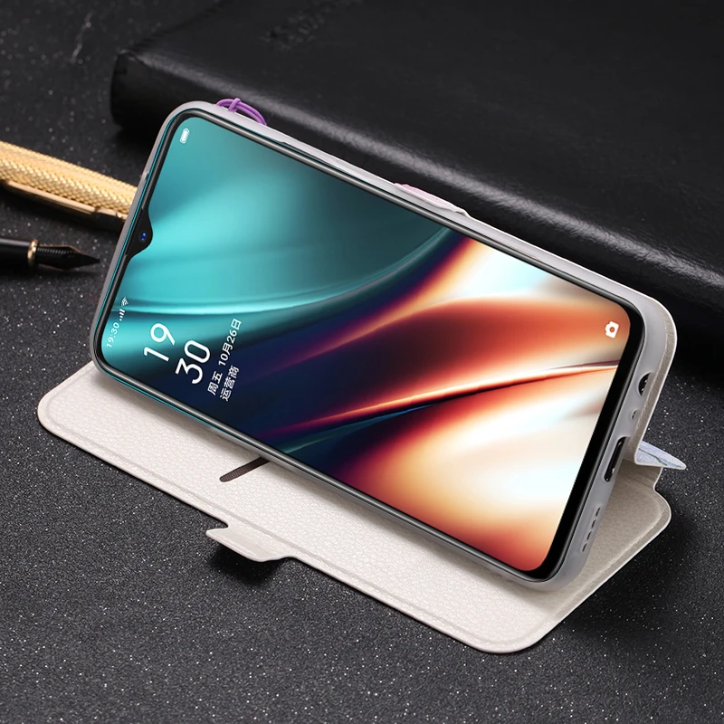 Кожаный чехол s для OPPO A9 A5 K1 K3 K5 для Realme XT X2 X Lite, кожаный чехол-бумажник с откидной крышкой и отделением для карт, чехол с полной защитой
