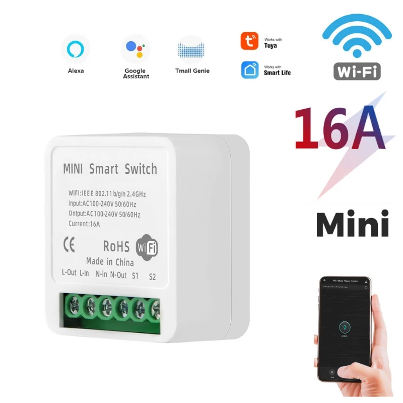 

Smart switch Wifi Circuit Breaker phone Remote Control Alexa Google home