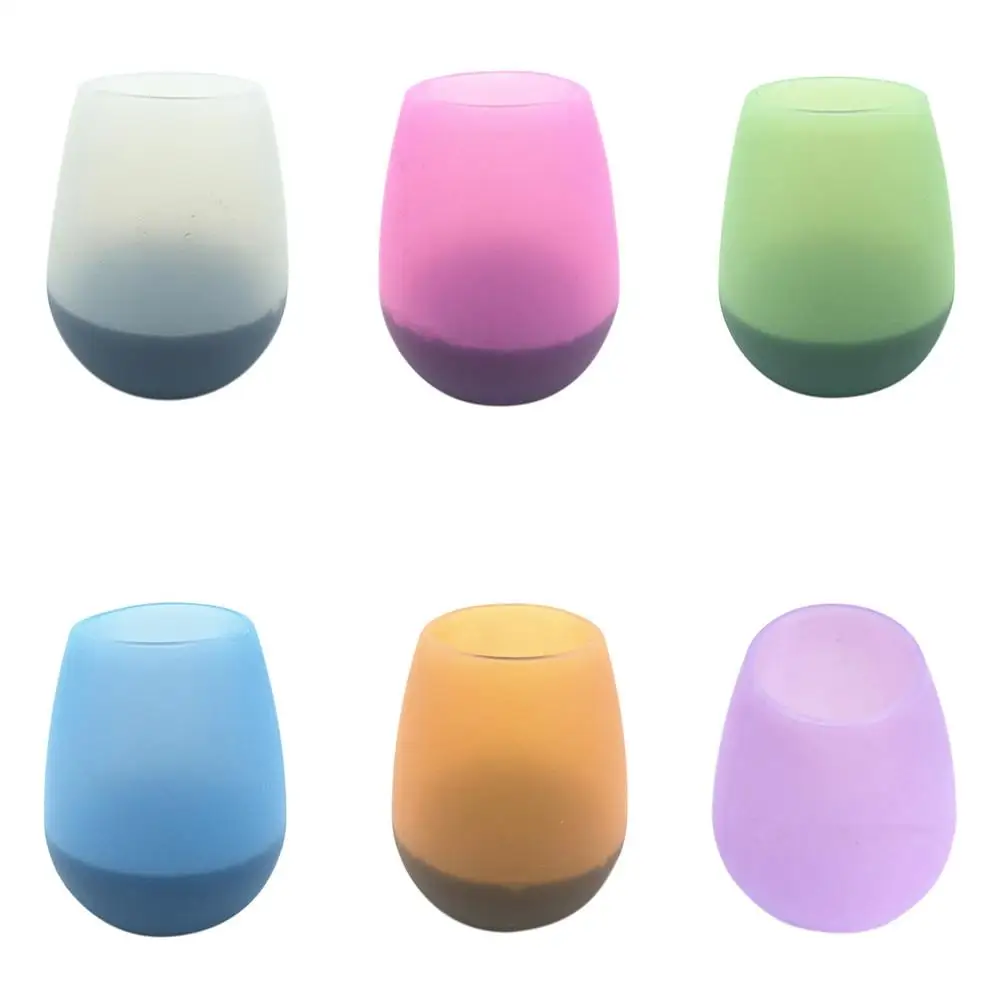 

Portable Red Wine Glass Silicone Red Wine Bottle Eco-friendly Anti-fall Anti-skid Water Cup Folding Colorful Beer Container #W0