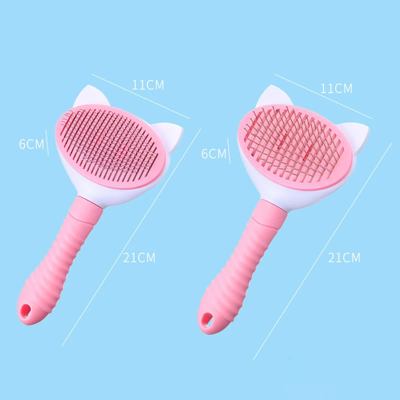 

Dog Cat Comb Self Cleaning Slicker Pet Hair Remover Brushes Grooming Shedding Tool Tangling Brush Mascota Pet Products
